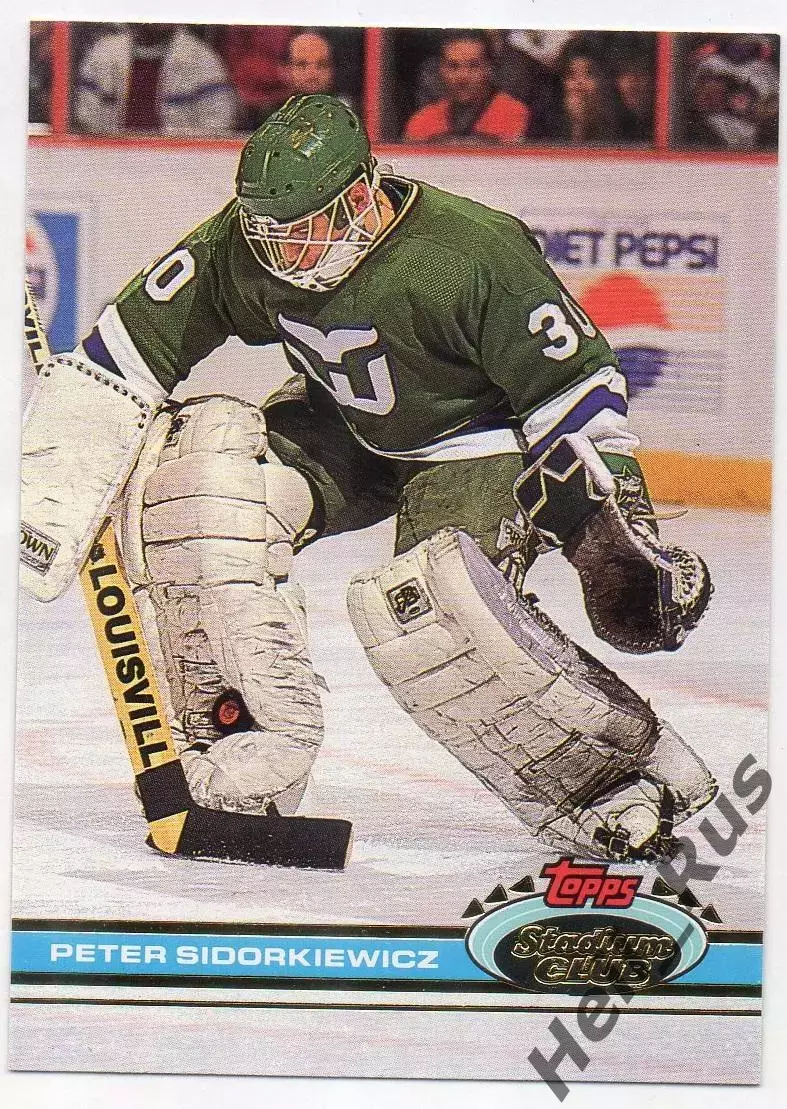 Карточка Peter Sidorkiewicz/Питер Сидоркевич (Hartford Whalers/Хартфорд) NHL/НХЛ