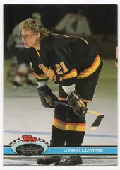 Хоккей Карточка Jyrki Lumme/Юрки Лумме Vancouver Canucks/Ванкувер Кэнакс НХЛ NHL