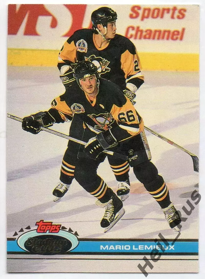 Хоккей; Карточка Mario Lemieux/Марио Лемье Pittsburgh Penguins/Питтсбург НХЛ NHL