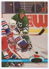 Хоккей; Карточка Rob Brown/Роб Браун (Hartford Whalers/Хартфорд Уэйлерс) НХЛ/NHL