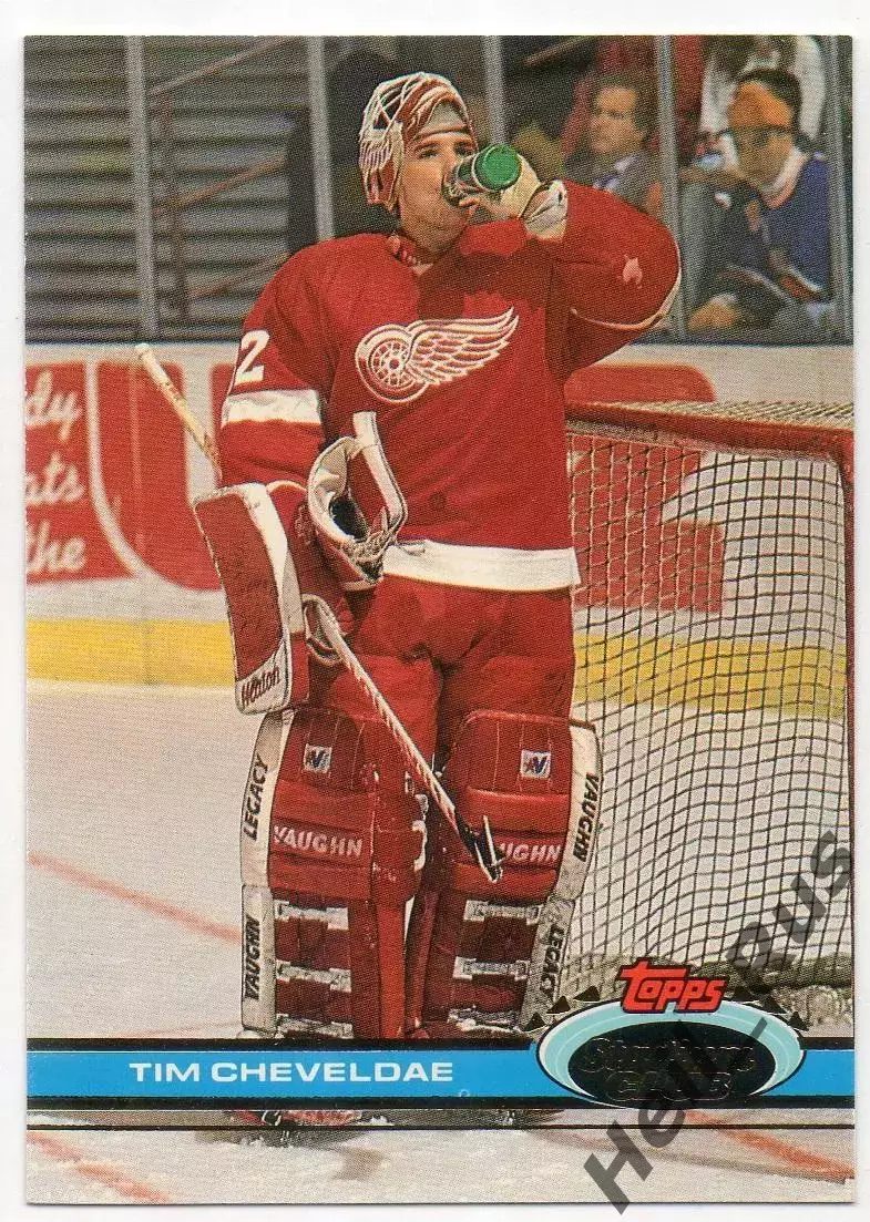 Карточка Tim Cheveldae/Тим Шевалдэ (Detroit Red Wings/Детройт Ред Уингз) НХЛ/NHL