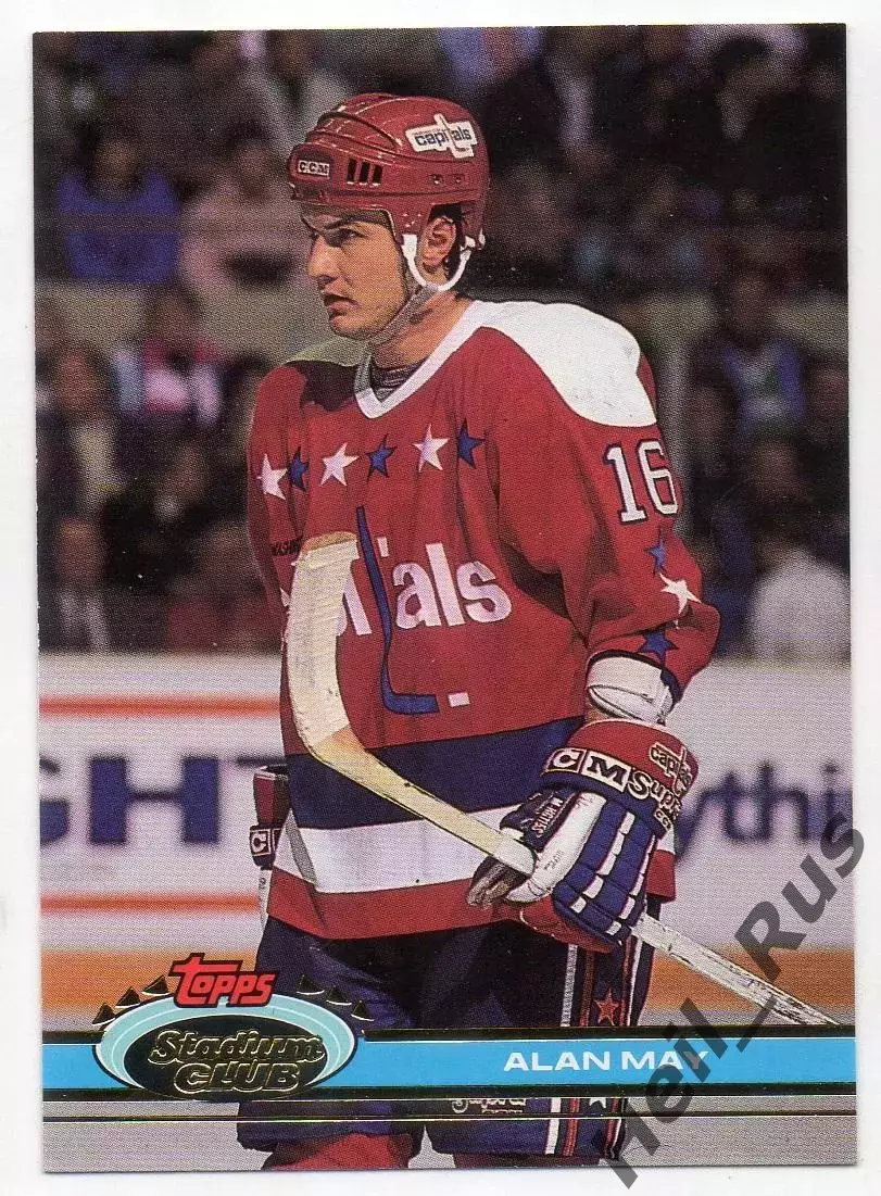 Хоккей Карточка Alan May/Алан Мэй Washington Capitals/Вашингтон Кэпиталз NHL НХЛ