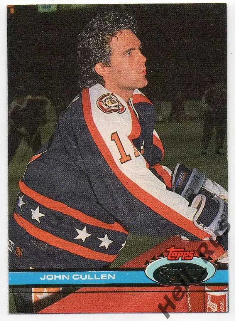 Карточка John Cullen/Джон Каллен (Hartford Whalers/Хартфорд Уэйлерс) НХЛ/NHL