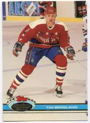 Хоккей; Карточка Tim Bergland/Тим Бергланд Washington Capitals/Вашингтон НХЛ/NHL
