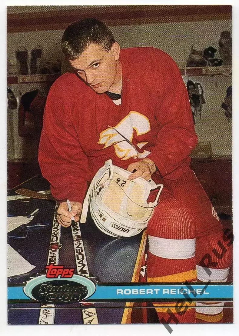 Карточка Robert Reichel/Роберт Райхел (Calgary Flames/Калгари Флэймз) НХЛ/NHL
