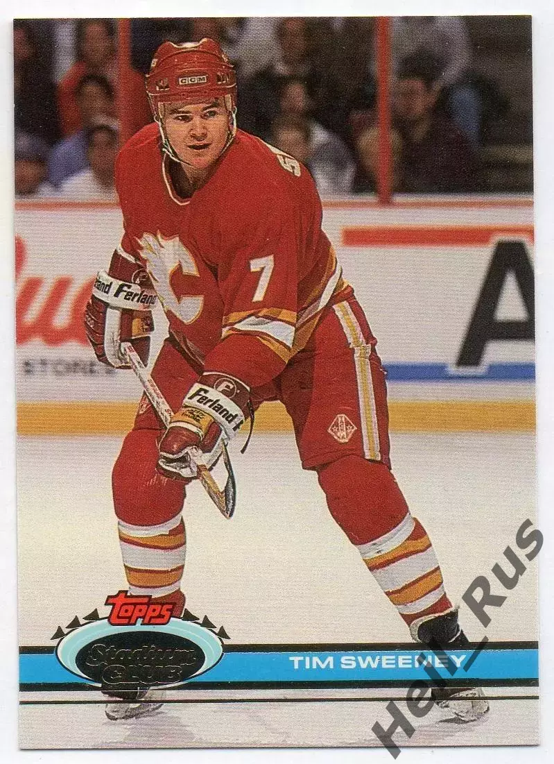 Хоккей. Карточка Tim Sweeney / Тим Суини (Calgary Flames/Калгари Флэймз) НХЛ/NHL