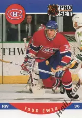 Хоккей Карточка Todd Ewen/Тодд Юэн Montreal Canadiens/Монреаль Канадиенс NHL/НХЛ