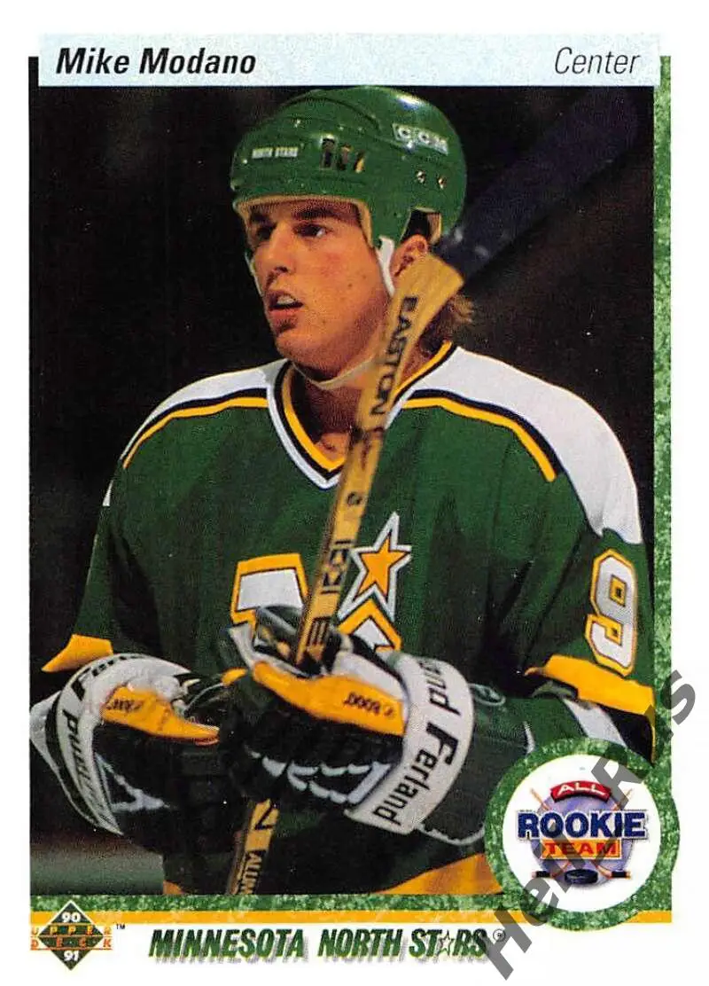 Хоккей; Карточка Mike Modano/Майк Модано Minnesota North Stars/Миннесота NHL/НХЛ
