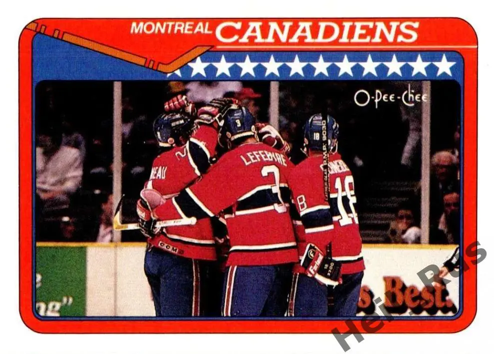 Хоккей Карточка Montreal Canadiens/Монреаль Канадиенс НХЛ/NHL 1990-91 O-Pee-Chee