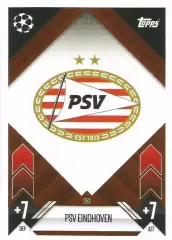 Футбол. Карточка Логотип/Эмблема PSV/ПСВ Эйндховен Лига Чемпионов 2024-25 TOPPS