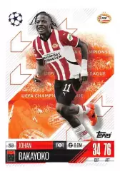 Футбол. Карточка Йохан Бакайоко (ПСВ, РБ Лейпциг) Лига Чемпионов 2024-25 TOPPS