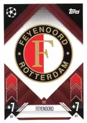 Футбол Карточка Логотип/Эмблема Feyenoord/Фейеноорд Лига Чемпионов 2024-25 TOPPS