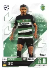 Футбол. Карточка Матеус Рейс Спортинг Лиссабон/ЦСКА Лига Чемпионов 2024-25 TOPPS