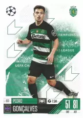 Футбол. Карточка Педру Гонсалвеш Спортинг Лиссабон Лига Чемпионов 2024-25 TOPPS
