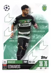 Карточка Маркус Эдвардс Спортинг Лиссабон, Бернли Лига Чемпионов 2024-25 TOPPS