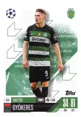 Карточка Виктор Дьекереш Спортинг Лиссабон, Арсенал Лига Чемпионов 2024-25 TOPPS