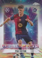 Футбол. Карточка Пау Виктор Барселона/Жирона/Брага Лига Чемпионов 2024-25 TOPPS