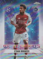 Футбол Карточка Итан Нванери Арсенал Лондон/Марсель Лига Чемпионов 2024-25 TOPPS