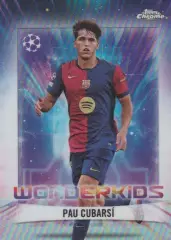 Футбол. Карточка Pau Cubarsi/Пау Кубарси Барселона Лига Чемпионов 2024-25 TOPPS