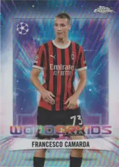 Футбол. Карточка Франческо Камарда (Милан, Лечче) Лига Чемпионов 2024-25 TOPPS