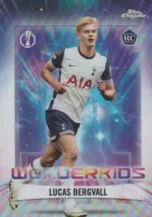 Футбол. Карточка Лукас Бергвалль (Тоттенхэм Хотспур) Лига Европы 2024-25 TOPPS