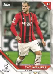 Футбол. Карточка Тео Эрнандес (Милан, Реал Мадрид) Лига Чемпионов 2021-22 TOPPS