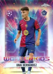 Футбол. Карточка Унаи Эрнандес (Барселона, Жирона) Лига Чемпионов 2024-25 TOPPS