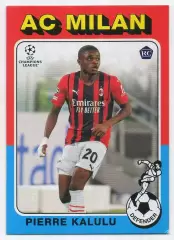 Футбол. Карточка Kalulu/Пьер Калюлю (Милан/Ювентус) Лига Чемпионов 2021-22 TOPPS