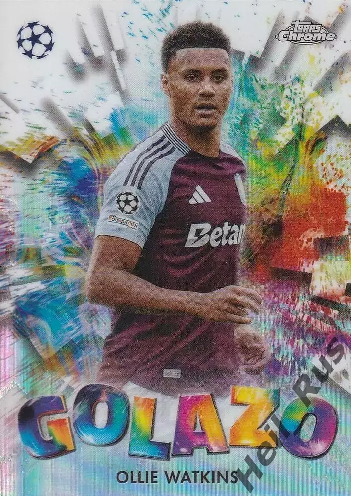 Футбол. Карточка Ollie Watkins/Олли Уоткинс (Астон Вилла) Лига Чемпионов 2024-25