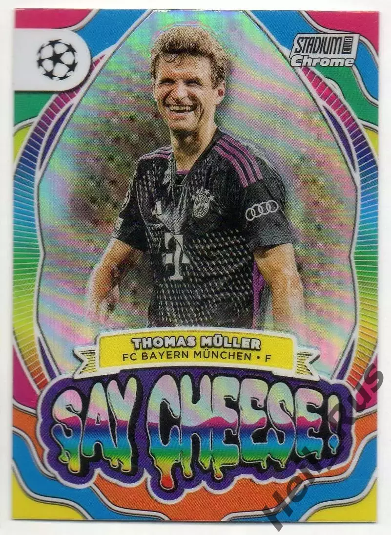 Футбол. Карточка Томас Мюллер (Бавария Мюнхен) Лига Чемпионов 2023-24 TOPPS