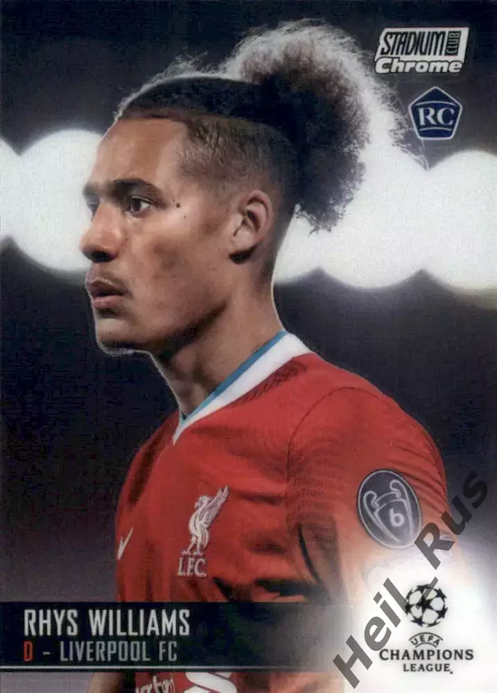 Футбол Карточка Rhys Williams/Рис Уильямс Ливерпуль Лига Чемпионов 2020-21 TOPPS