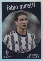 Футбол. Карточка Фабио Миретти (Ювентус, Дженоа) Лига Чемпионов 2022/23 TOPPS