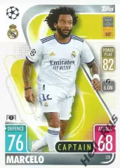 Футбол. Карточка Марсело (Реал Мадрид, Флуминенсе) Лига Чемпионов 2021-22 TOPPS