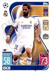 Карточка Isco/Иско (Реал Мадрид, Бетис, Малага, Валенсия) Лига Чемпионов 2021-22