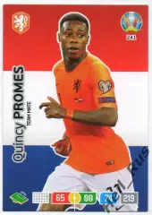 Футбол Карточка Квинси Промес (Нидерланды, Спартак Москва) Euro/Евро 2020 Panini