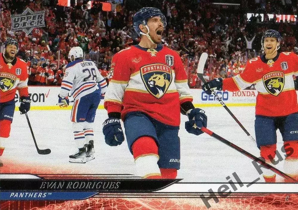 Карточка Evan Rodrigues/Эван Родригес (Florida Panthers/Флорида Пантерз) НХЛ/NHL