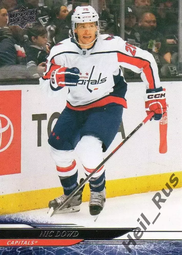 Хоккей Карточка Nic Dowd/Ник Дауд Washington Capitals/Вашингтон Кэпиталз НХЛ/NHL