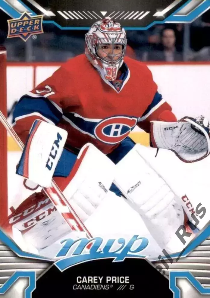 Карточка Carey Price/Кэри Прайс Montreal Canadiens/Монреаль Канадиенс НХЛ/NHL