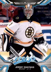 Карточка Jeremy Swayman/Джереми Суэймэн (Boston Bruins/Бостон Брюинз) НХЛ / NHL