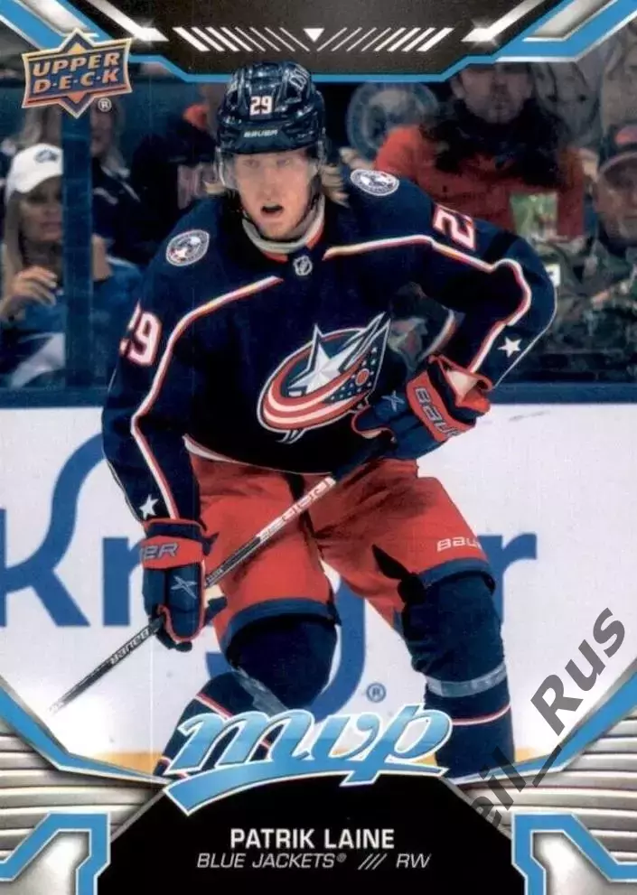 Хоккей Карточка Patrik Laine/Патрик Лайне Columbus Blue Jackets Коламбус НХЛ/NHL