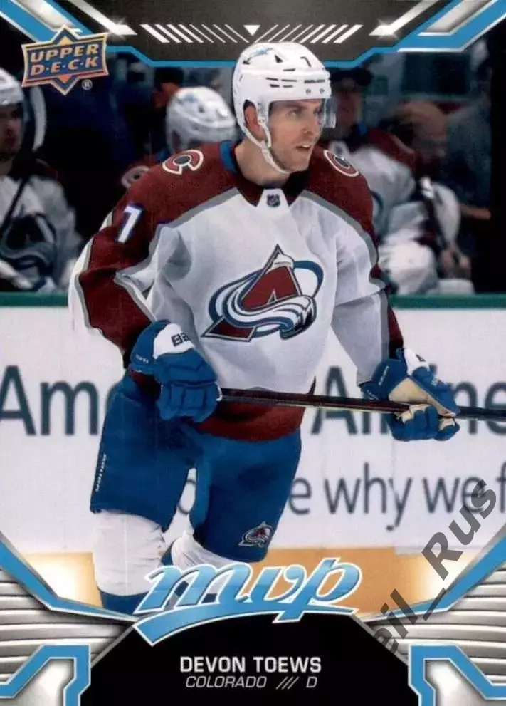Карточка Devon Toews / Девон Тэйвз (Colorado Avalanche/Колорадо Эвеланш) НХЛ/NHL
