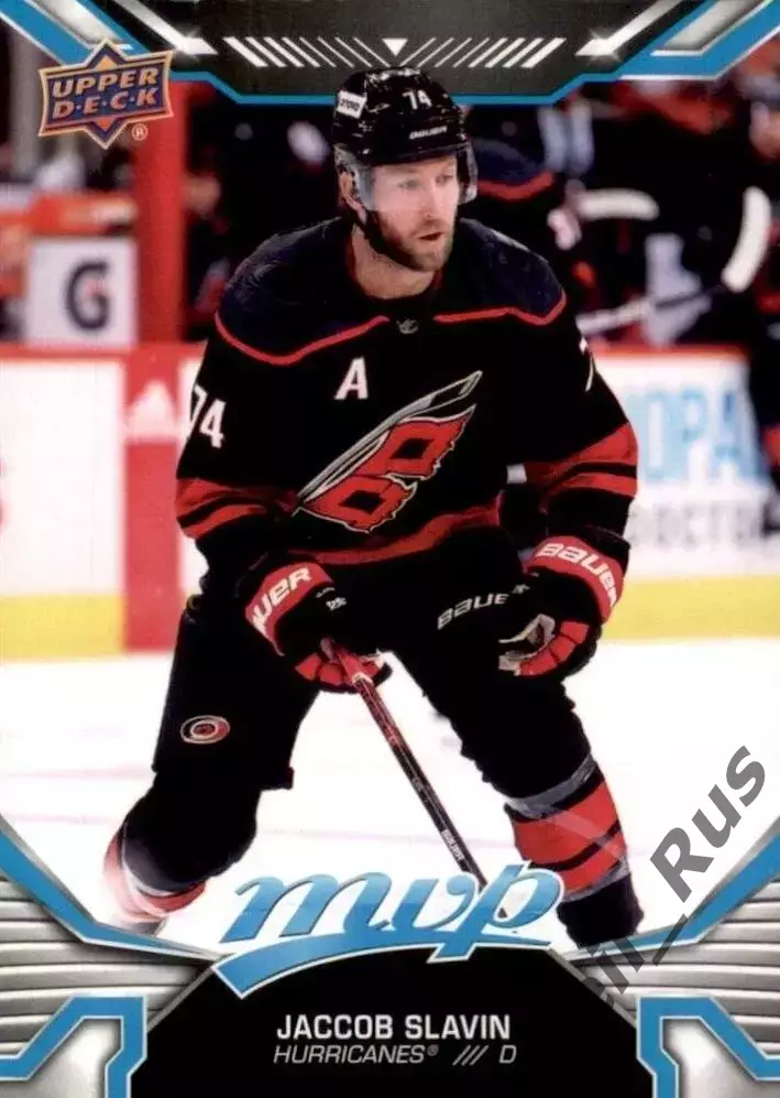 Карточка Jaccob Slavin / Джейккоб Слэвин (Carolina Hurricanes/Каролина) NHL/НХЛ