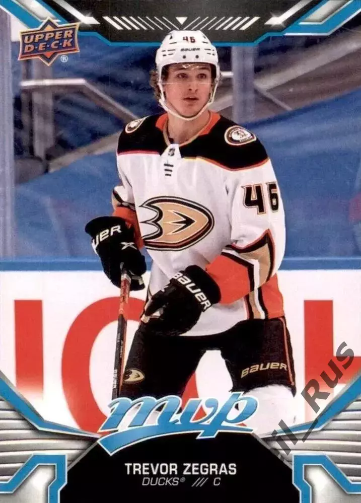 Хоккей Карточка Trevor Zegras/Тревор Зеграс (Anaheim Ducks/Анахайм Дакс) НХЛ NHL