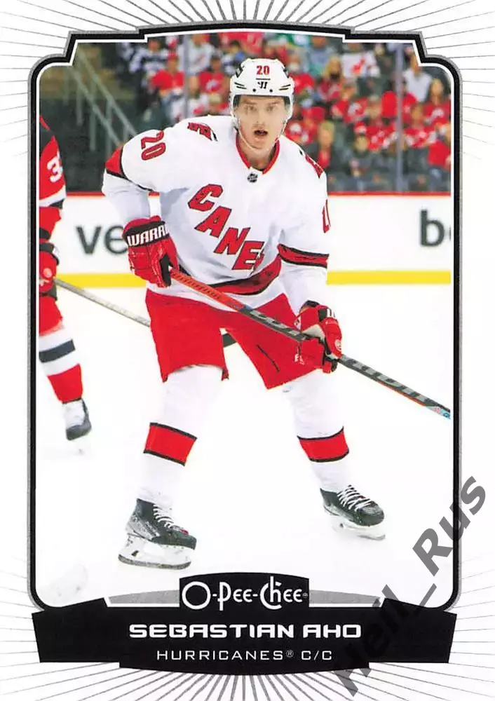 Хоккей Карточка Sebastian Aho Себастьян Ахо Carolina Hurricanes/Каролина NHL/НХЛ