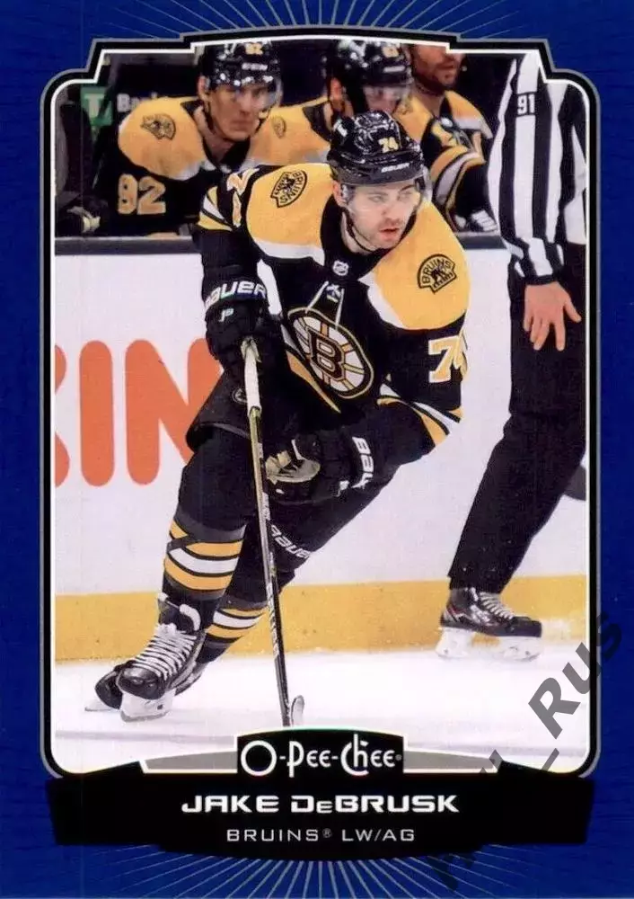 Хоккей. Карточка Jake DeBrusk/Джейк Дебраск Boston Bruins/Бостон Брюинз NHL/НХЛ
