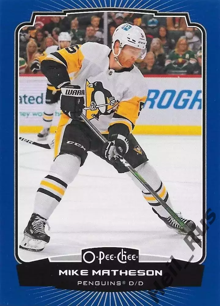Хоккей Карточка Mike Matheson/Майк Мэтисон Pittsburgh Penguins/Питтсбург НХЛ/NHL
