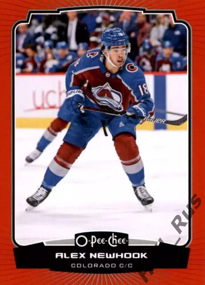Карточка Alex Newhook/Алекс Ньюхук (Colorado Avalanche/Колорадо Эвеланш) NHL/НХЛ