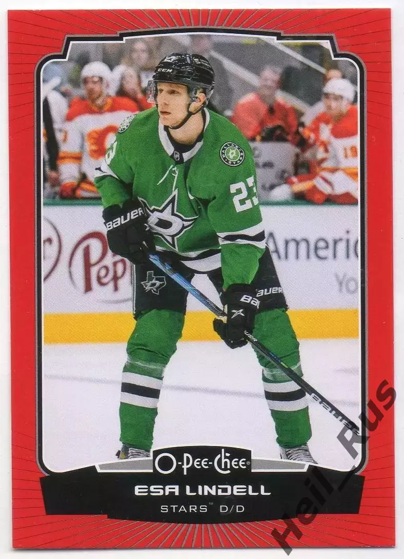 Хоккей. Карточка Esa Lindell/Эса Линделль (Dallas Stars/Даллас Старз) НХЛ / NHL