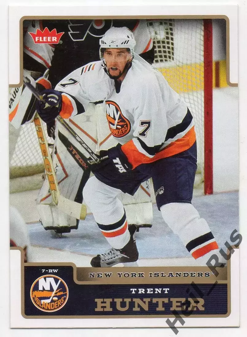 Карточка Trent Hunter/Трент Хантер New York Islanders/Нью-Йорк Айлендерс NHL/НХЛ