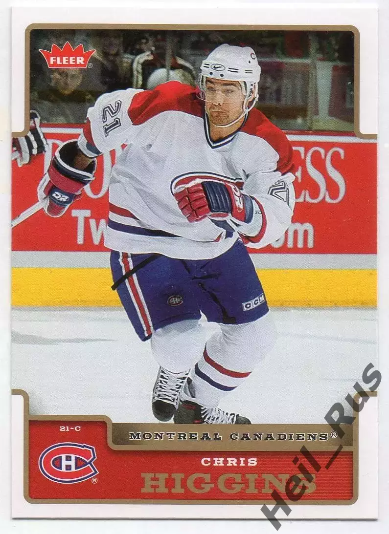 Хоккей Карточка Chris Higgins/Крис Хиггинс (Montreal Canadiens/Монреаль) НХЛ/NHL
